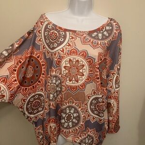 Zanzea Batwing Long Sleeve Off Shoulder Loose Oversized Top Sz Large